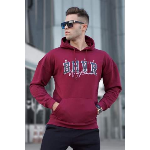 Madmext Men Maroon Sweatshirt 5326 - Bordo