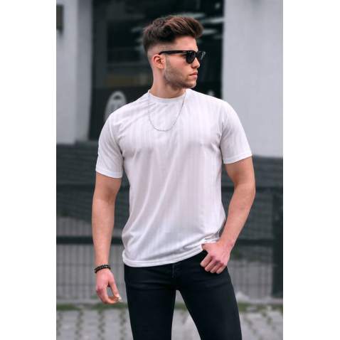 Men Oversize White T-Shirt - Beyaz