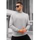 Madmext Men Dye Gray Sweatshirt 5329 - Boyalı gri