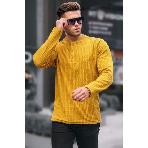 Mustard Basic Sweater 6007 - Hardal