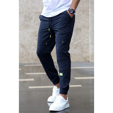 Madmext Men Basic Navy Blue Sweatpants 5412 - Lacivert