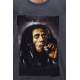 Sleeveless T-Shirt In Bob Marley's Printed and Smoked Color 2634 - Antrasit