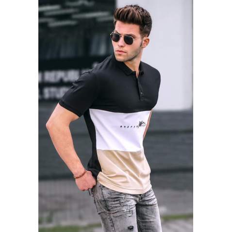 Men Black Polo T-Shirt 5819 - Siyah