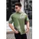 Madmext Men Printed Khaki T-shirt 5364 - Haki