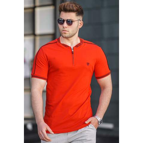 Madmext Men Red Polo T-shirt 9281 - Kırmızı