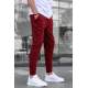 Madmext Men Elastic Bottom Maroon Sweatpants 4821 - Bordo