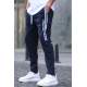 Navy Blue Printed Sweatpants T5476 - Lacivert