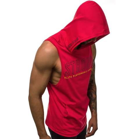 Sleeveless T-Shirt In Hooded Red 2992 - Kırmızı