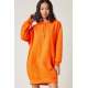 Mad Girls Orange Hoodie MG083 - Turuncu