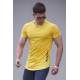 Madmext Yellow Printed T-shirt for Men 3023 - Sarı