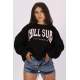 Mad Girls Printed Black Sweatshirt Mg1204 - Siyah