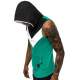 Madmext Men Sleeveless Green Hoodie 2897 - Yeşil