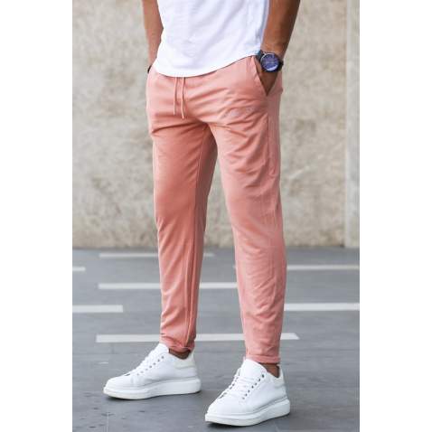 Madmext Soft Pink Basic Sweatpants 2925 - Pudra