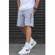 Madmext Gray Capri Shorts 5403 - Gri