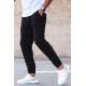 Madmext Men Plain Black Sweatpants 5424 - Siyah