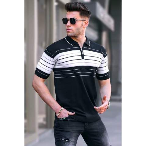 Men Black Polo T-Shirt 5733 - Siyah