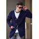 Madmect Navy Blue Cardigan with Hooded 2802 - Lacivert