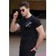 Madmext Black Printed T-shirt for Men 4627 - Siyah