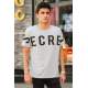 Madmext Grey Printed T-shirt for Men 3034 - Gri