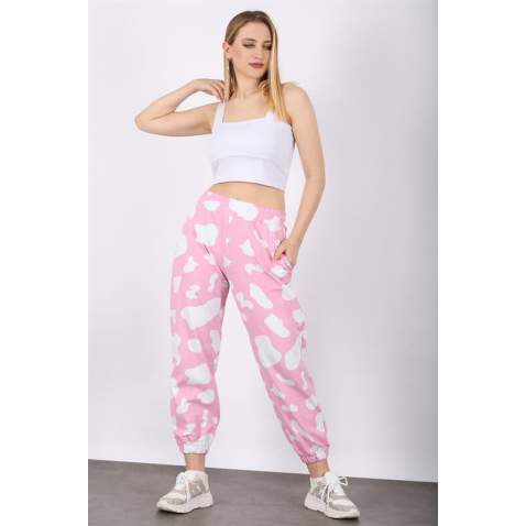 Mad Girls Pink Dalmatians Sweatpants MG1147 - Pembe