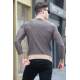 Madmext Men Designed Camel Sweater 5190 - Camel