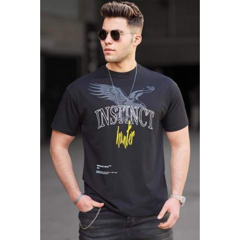 Madmext Men Black T-shirt 4986 - Siyah