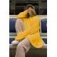 Mad Girls Oversize Yellow Sweater MG1297 - Sarı