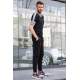 Men Black T-Shirt Tracksuit 5749 - Siyah