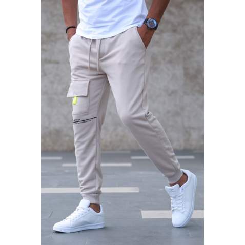 Madmext Men Beige Trousers 5420 - Bej