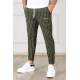 Madmext Khaki Striped Sweatpants 4816 - Haki