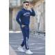 Madmext Men Printed Navy Blue Tracksuit 5283 - Lacivert