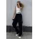 Mad Girls Black Bell Bottom Sweatpants MG1294 - Siyah