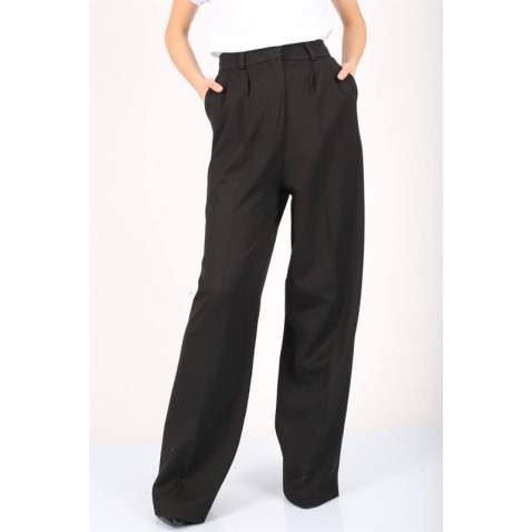 Mad Girls Black Palazzo Pants MG1332 - Siyah