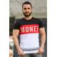 Madmext Black "Money" Printed T-shirt for Men 3077 - Siyah