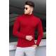 Madmext Red Mock Turtleneck Men Jumper 9419 - Kırmızı