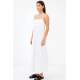 Women White Long Dress - Beyaz