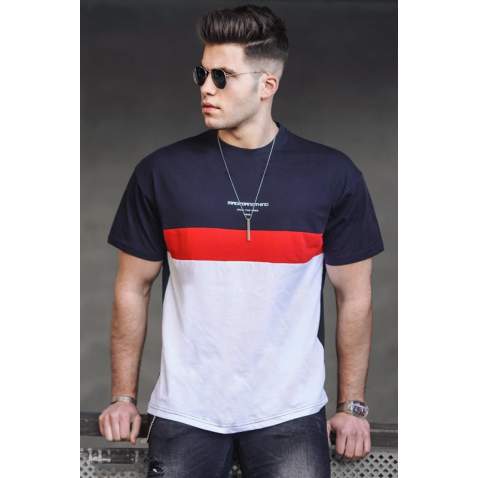 Madmext Men Navy Blue T-shirt 4982 - Lacivert