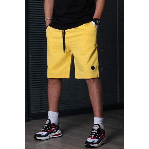 Madmext Men Yellow Shorts 5446 - Sarı