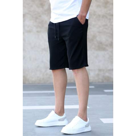 Madmext Black Capri Shorts 5410 - Siyah