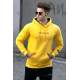 Madmext Yellow Printed Hoodie 4188 - Sarı