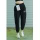 Mad Girls Black Printed Sweatpants MG311 - Siyah