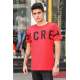 Madmext Maroon Printed T-shirt for Men 3034 - Bordo