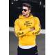 Madmext Men Hoodie Yellow Sweatshirt 2877 - Sarı