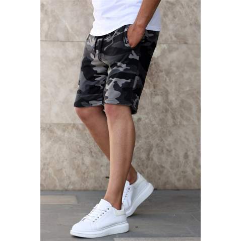 Madmext Men Regular Fit Anthracite Shorts 5415 - Antrasit