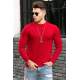 Madmext Red Crew-Neck Basic Knitwear Jumper 4673 - Kırmızı