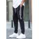 Black Printed Sweatpants T5476 - Siyah