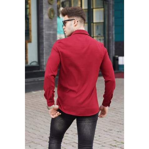 Men Maroon Shirt 5547 - Bordo