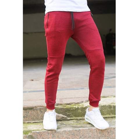 Madmext Men Maroon Sweatpants 2080 - Bordo