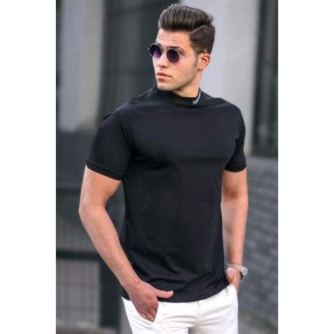 Madmext Men Black T-shirt 5227 - Siyah