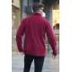 Maroon Zip Neck Sweatshirt 6018 - Bordo